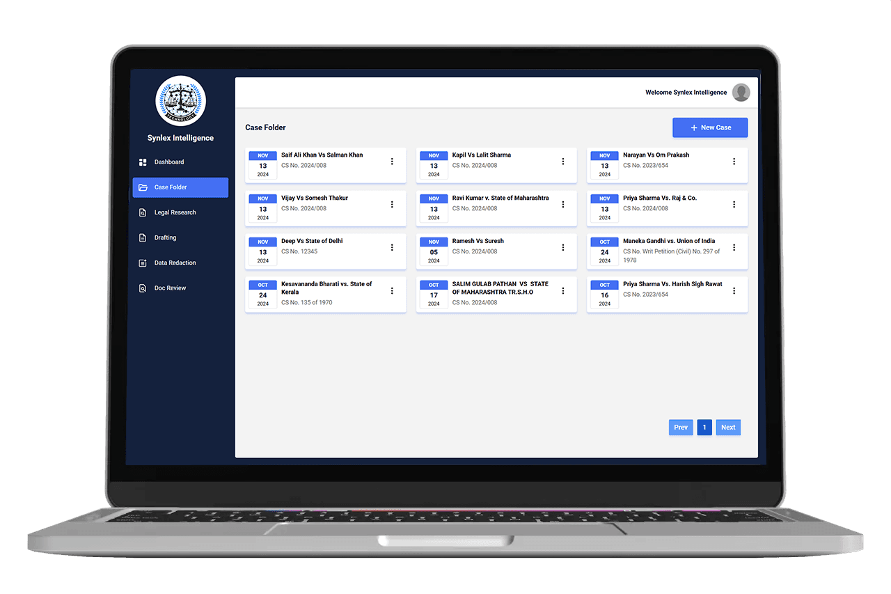 Synlex Intelligence Demo